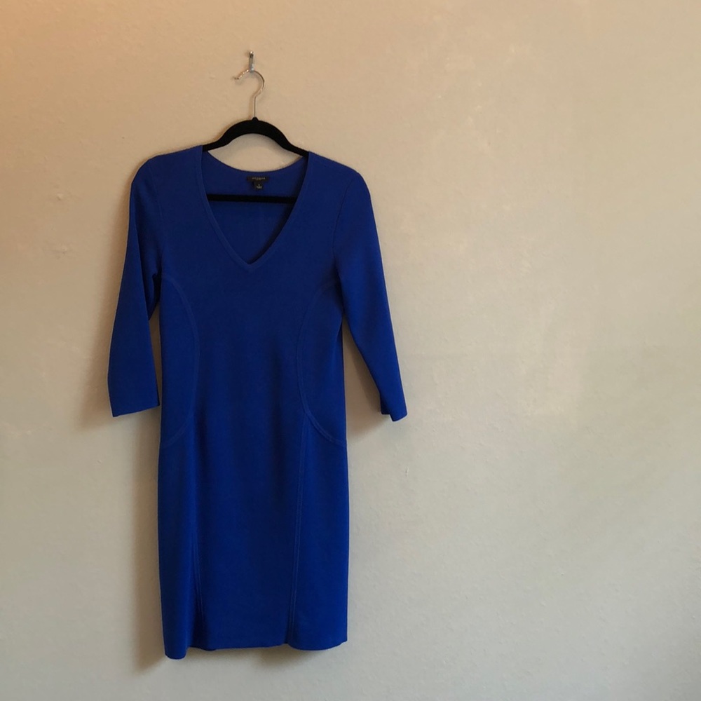 ann taylor blue dress small